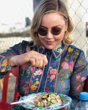 Abbie Cornish Instagram - This photo just came up in my camera reel from a time when I was exploring Mexican food and culture in Valle de Guadalupe, Ensenada, Oaxaca and Mexico City recently.  It made me so happy I wanted to share it.  Such good vibes.