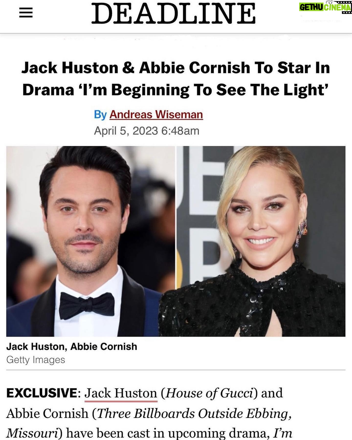 Abbie Cornish Instagram - I’m Beginning to See The Light ~ @thejackhuston @konsthoodyakov @beginningtoseemovie 💙✨