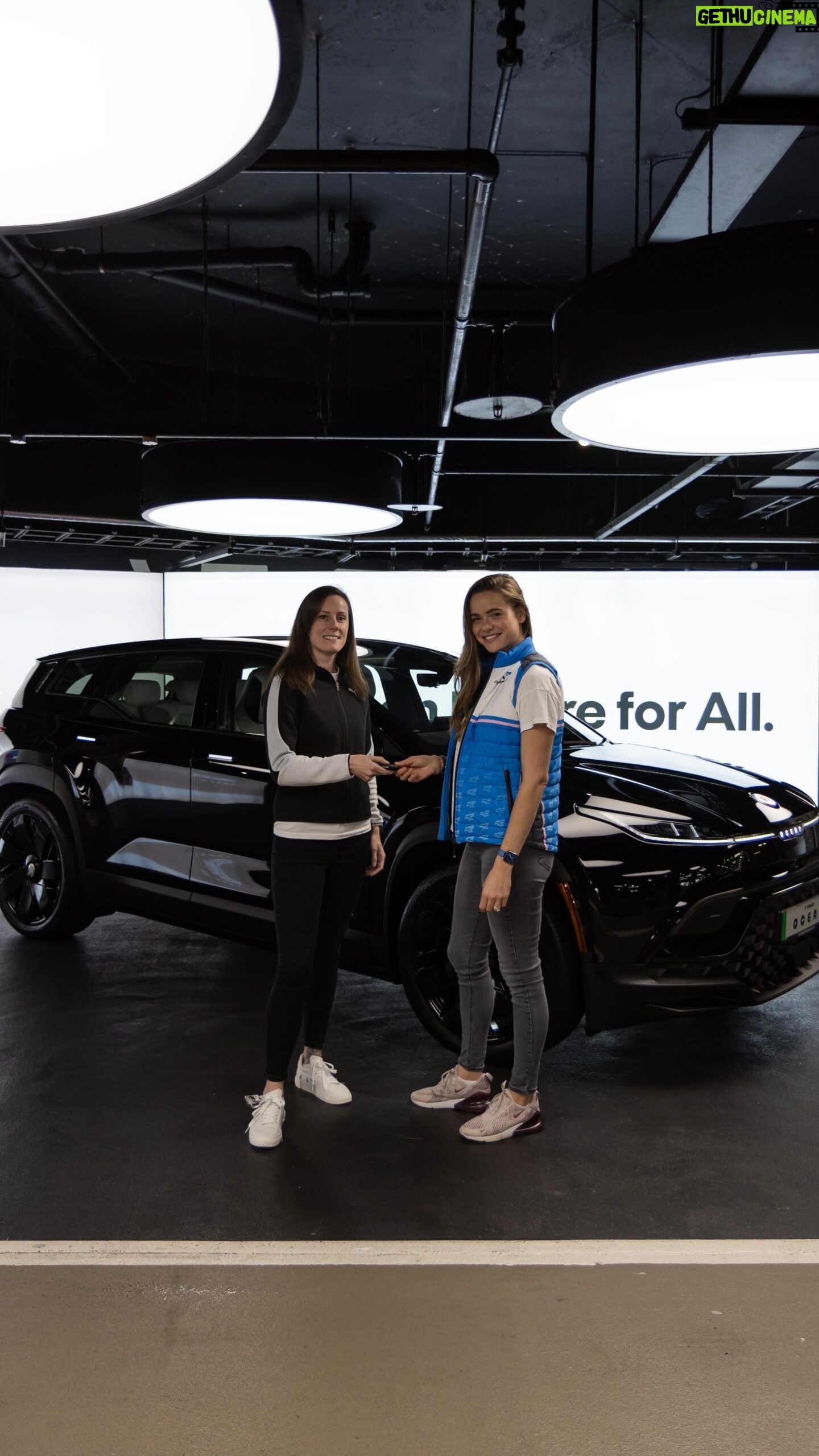 Abbie Eaton Instagram - 9/30. The first #FiskerOcean customer handover in the UK is completed, and who better to hand it over than @abbieeaton44 who played a key role in its development as our official test driver since 2021? #FiskerGB #CleanFutureForAll #EVs