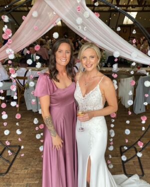 Abbie Eaton Instagram - Congrats to my beautiful little cousin, Lizzie, and her, now, Husband Josh for their stunning wedding day 🥰

It was an honour to be a bridesmaid, and so so lovely to catch up with family from far and wide ❤️

Have a fab honeymoon in the Maldives ☀️ and we’ll see you both soon! 

Love you lots! 

xxx