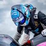 Abbie Eaton Instagram - Valencia Round 4 🇪🇸 A much better weekend for me, getting to grips with the car a bit more. Finally got to drive the car properly in the wet on the Friday which was great fun and both Daan and I had top 3 pace. Quali was a mess due to red flag central 🚩 but we both qualified ok considering. Race 1 we both had good pace but a pitstop infringement cost us 3rd or better, due to a drive through penalty whilst lying 3rd on the track. Race 2 was over before it started with contact at T1 for Daan dropping us down to P33. A good recovery drive meant we finished P9 in the end. Hopefully the progress I’ve made will continue and we can clinch some better finishes at Vallelunga in November 🤞🏻 P.S How cute is our little @rebelleomotorsport mascot 😍 #Rebelleo #Motorsport #Lamborghini #SuperTrofeo