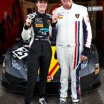 Abbie Eaton Instagram - British GT Qualifying ⬇️ P4 Overall P1 Silver/AM We went the correct way on tyre choice for John and he drove a wicked session, and a baptism of fire for me on slicks on half dry half wet track 😲 had to learn reaaaal fast 😬 Race tomorrow at 13.00 🇬🇧 #BritishGT #DoningtonPark #SilverAm #Lamborghini