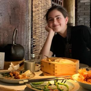 Abby Ryder Fortson Instagram - East Village NYC! Biggest Steamed Bun I’ve ever seen! 😂🤣 photo by @christielynnsmith