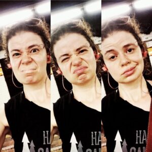 Abby Wilde Instagram - Sweaty Subway Selfies. #dignity #alwaysdignity