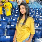Abeneya Nethran Instagram – My 11.11 wish (I.e my childhood wish ) came trueeeeeee🥺🥺yesss!!! I cried apart when he played the match today which was reallyyyyyyyyyy unexpected 🫠🫠🫠🫠🥺🥺
And ukw this was  the 1st ever match on live for me🥺🎥 
That 10 yr old ABE would be soooo muchh happier nowwww! As I am now who became a huge fan and had a huge respect on Namma THALA DHONI @mahi7781 from the World Cup match where they won after 28 years😌❤️ IDHU PODHUM ENAKU❤️🫠

Avaru vandhapo…! That GOOSEBUMPS moment AND THE TEARS ON MY EYES😭 I didn’t even expect that I would get tears!! 
It was that emotional moment for me who just accomplished one of the childhood wish of KUTTY ABEEE ! 
Huge respect to him 🫡 as alwayssss!!

My one best dayyy to be cherished!!!!!! 🥺

Csk!!!!!!! 💛

Pc- @iam.anchana 🥺🥺🫂🫂

#dhoni #csk #ipl #match #abeneya #instagram #1111 #makeawish #mahi
