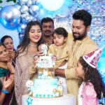 Abi Navya Instagram – Dhruv’s first bday celebration ❤️🫶 had a great time n I hope that you had a great time as well😇thanks for coming 😍🥰 

Beautiful dress from @thorkal_couture_official 
Mua : @rinkymakeup_artist 
Yummy cake @food_lamour 
Event organiser: @dsquare_photography_ 
@dsquare_studios_