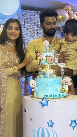 Abi Navya Instagram - Dhruv’s 1st birthday celebration cake by @food_lamour
 @abinavya @deepak_chinky 
💓💓
Birthday cake - @food_lamour
.
.
.
#birthdaycelebration #birthdays #birthday #chennaicakes #chennai #kolathur #vinayagapuram #villivakkam #
