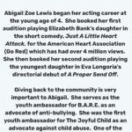 Abigail Zoe Lewis Instagram - Thank you so much @youngartistawds for the interview!! Check out their website to read more 🌟♥️ #youngartistsawards #lamodels #interview #actress #musician