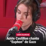 Adèle Castillon Instagram - @adelecastillon reprend "Euphon" de Gazo Star de YouTube à 13 ans, actrice à 15, chanteuse à 17 ! Depuis presque dix ans, @adelecastillon accompagne sa génération et sort enfin son premier album solo. À cette occasion, elle était sur notre antenne cette semaine… et nous a offert "Euphon", une reprise de @gazo_officiel, seule en studio et en direct ➡️ Pour écouter l'entretien en intégralité, rendez-vous sur la page de "Nouvelles têtes" du 12/10/23 ou, tout simplement, suivez le lien dans notre bio @franceinter    #musique #musiqueLIVE #adelecastillon #carteblanche #gazo