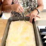 Ada Nicodemou Instagram - Back with another of Mums delicious Greek recipes! 🤩 Galaktoboureko aka Greek Vanilla Slice! 🍰 Swipe for all the steps 👩🏽‍🍳 What should we make next? 👀
