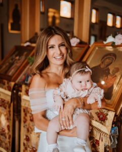 Ada Nicodemou Instagram - Where does the time go?! 😱 Throwback to my beautiful Sofia’s christening 3 years ago ❤️ 📸: @elizajade