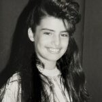 Ada Nicodemou Instagram – The ultimate #throwback 🔙That fringe probably took me 30 mins a day and once I didn’t go to school because I ran out of hairspray & couldn’t do it 😂