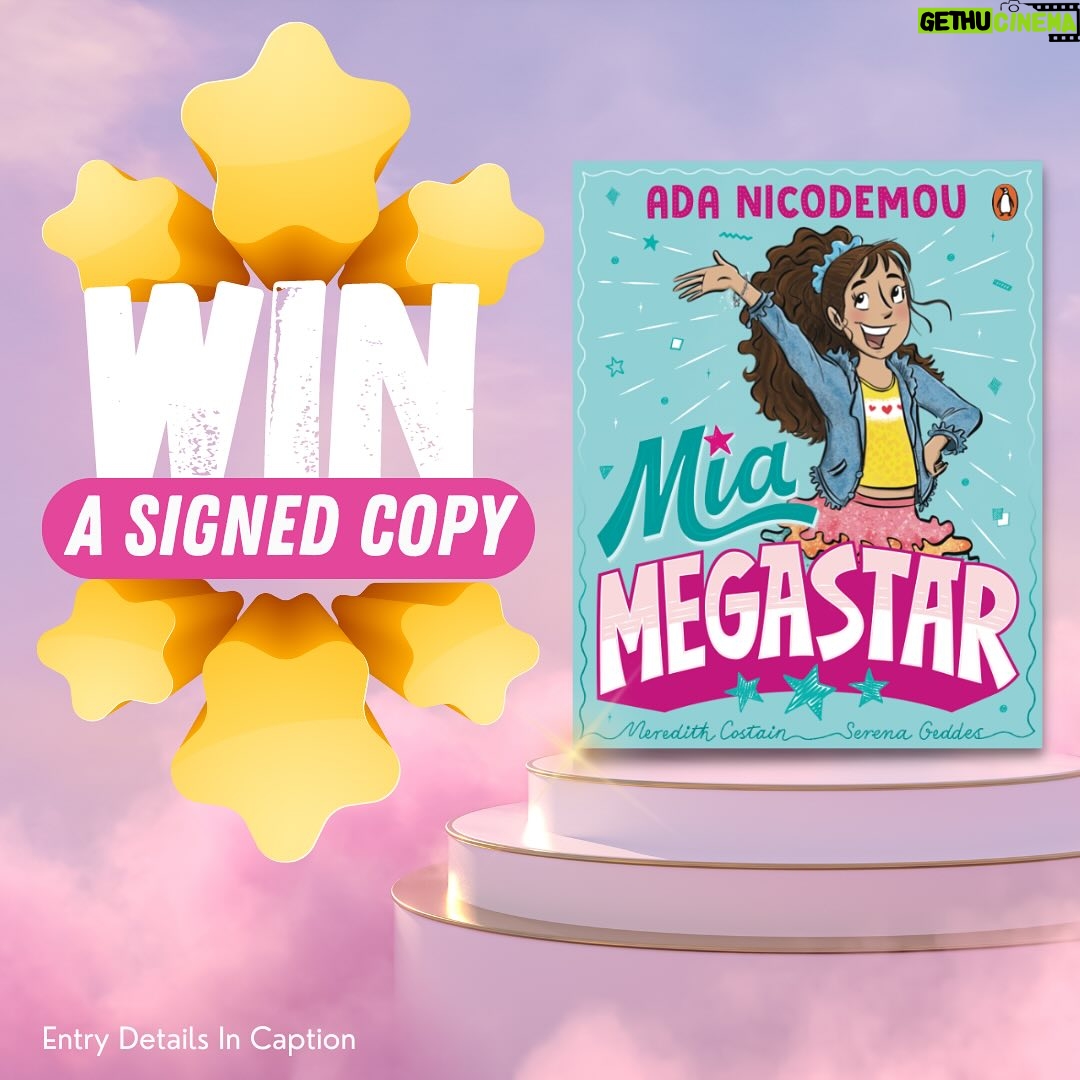 Ada Nicodemou Instagram - ⭐️⭐️⭐️ Giveaway Closed ⭐️ ⭐️⭐️ I’m giving away 5x signed copies of my newest book ✨#MiaMegastar✨ For your chance to win: 📲 Follow @adanicodemou 🚀 Share this post to your story 🤝 Tag 2x friends in the comments Winners will be drawn on Tues 28th of May 🏆 Entries limited to Australia only. For more info or to purchase your own copy, head to the link in my bio ☺️ @penguinkidsaustralia
