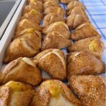 Ada Nicodemou Instagram - It’s Orthodox Easter this weekend so I gathered up Mums Flaounes recipe that you just have to try! ⭐️ P.S - the more sultanas the better! 😉 Happy Easter! x