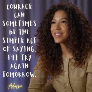 Adassa Instagram - ✨ Courage doesn’t always roar. Sometimes, it’s the quiet voice at the end of the day whispering, “I will try again tomorrow.” 🌟

No matter how small the step, having the courage to keep moving forward is what truly matters. 💪💖

#Courage #KeepGoing #TryAgain #Inspiration #NeverGiveUp #ThoughtofTheDay #adassaofficial#motivation#believe