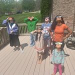Adassa Instagram - Having the #eclipse as part of our school day is the best!! #family #2024 #lookup #homeschool