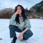 Adeline Rudolph Instagram – snowy days for a change, but missed the LA sun