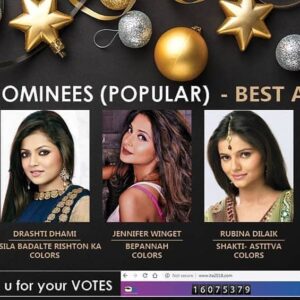 Aditi Rathore Instagram - Thank you for the love ❤
.
@Regran_ed from @theita_officialpage -  #ITA2018  Top-5 Nominees Popular: Best Actress @ad_aditirathore93 @dhamidrashti @jenniferwinget1 @rubinadilaik @officialsurbhic #nominees @anuranjan1010 - #regrann