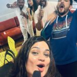Aditi Singh Sharma Instagram - When you travel a lot for gigs .. it’s the peeps that make it way more fun. Welcome to our world of fun on & off stage. ❤️🧿 #MithoonLive