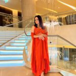 Aditi Singh Sharma Instagram - 🧡 Stylist : @styledbysujata Styling team : @_jyoti_808, @ashwinishajigeorge13 Outfit : @houseofkarigiri Earrings : @bellofox Ring: @vanijewels_byvaidehi