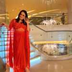 Aditi Singh Sharma Instagram - 🧡 Stylist : @styledbysujata Styling team : @_jyoti_808, @ashwinishajigeorge13 Outfit : @houseofkarigiri Earrings : @bellofox Ring: @vanijewels_byvaidehi