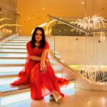 Aditi Singh Sharma Instagram - 🧡 Stylist : @styledbysujata Styling team : @_jyoti_808, @ashwinishajigeorge13 Outfit : @houseofkarigiri Earrings : @bellofox Ring: @vanijewels_byvaidehi
