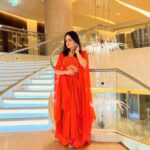Aditi Singh Sharma Instagram - 🧡 Stylist : @styledbysujata Styling team : @_jyoti_808, @ashwinishajigeorge13 Outfit : @houseofkarigiri Earrings : @bellofox Ring: @vanijewels_byvaidehi