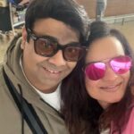 Aditi Singh Sharma Instagram - Happy morning bumping into my buddy @kikusharda at the airport. Big love to you, always love spending time with you .. thank you for always spreading such joy. ❤️❤️