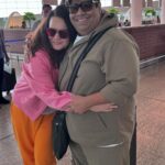 Aditi Singh Sharma Instagram - Happy morning bumping into my buddy @kikusharda at the airport. Big love to you, always love spending time with you .. thank you for always spreading such joy. ❤️❤️