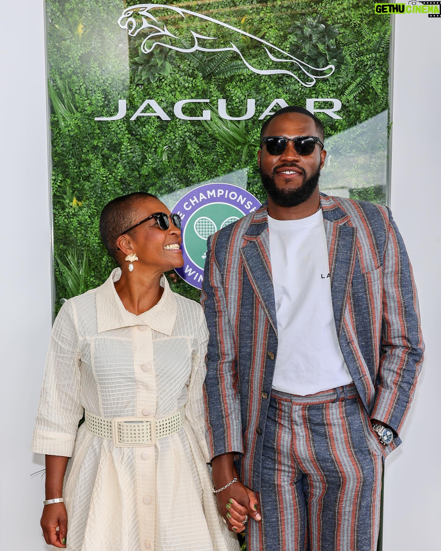 Adjoa Andoh - 6.1K Likes - At Wimbledon with my lovely friend and colleague @martins_imhangbe_ 🥰😍✨♥️ A beautiful day🎾 @jaguarukmediahub @jaguaruk