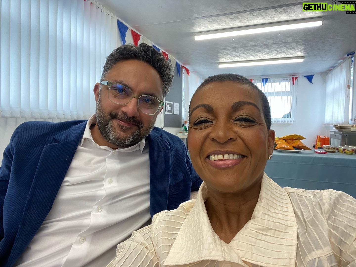 Adjoa Andoh - 8.2K Likes - @sathnamsanghera, Sir Trevor MacDonald & me - hanging out as part of the ITV Coronation commentary team.. how the world turns.. #coronation