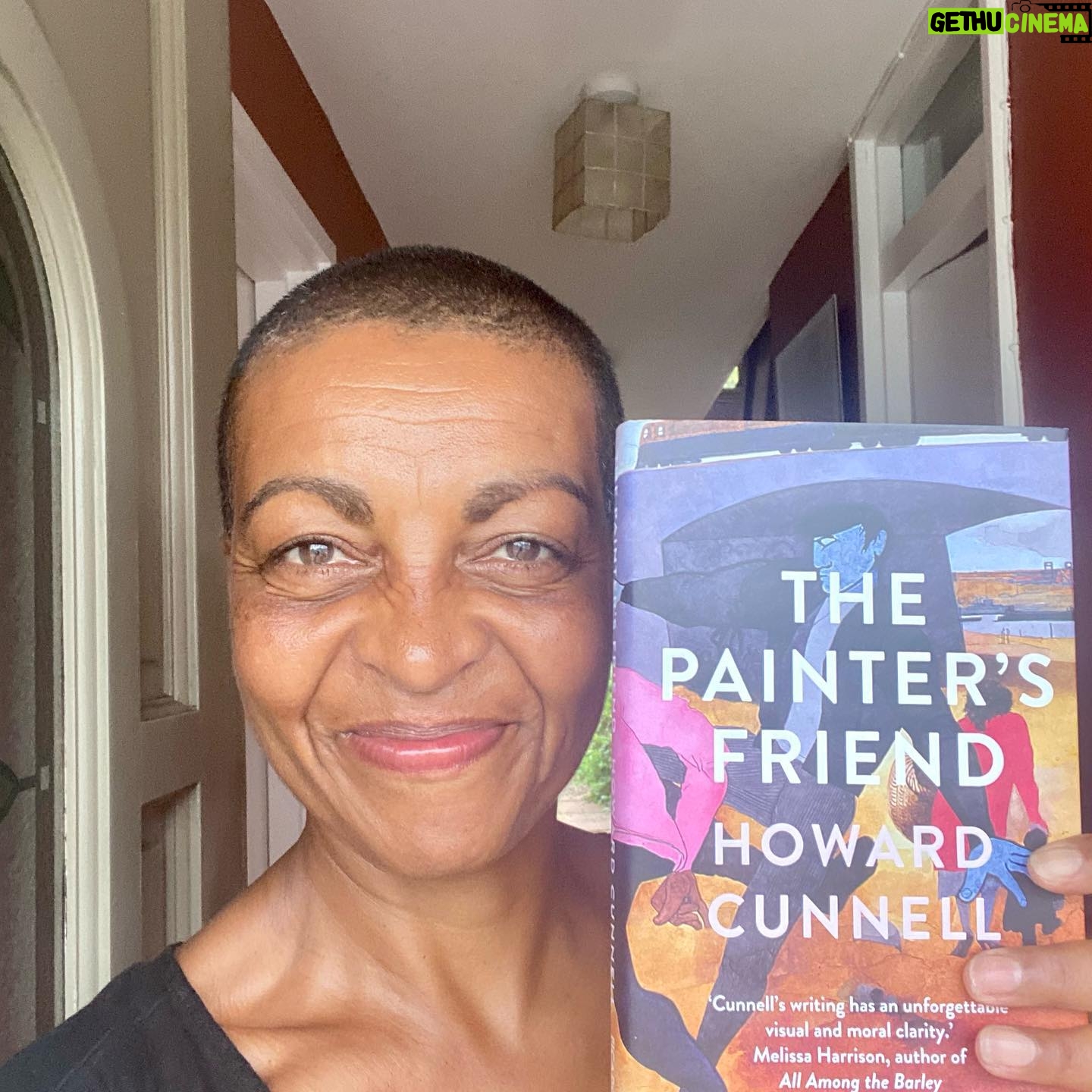 Adjoa Andoh - 4.3K Likes - Very excited! Husband’s terrific new novel The Painter’s Friend finally in my eager palm!! Published By Picador - out July 8th❤️💜❤️