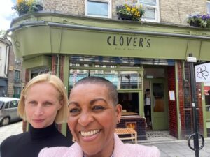 Adjoa Andoh Instagram - So proud of my fantastic friend igoing solo with her fabulous restaurant bar Clover’s (formerly Lounge) - a Brixton/Atlantic Road Institution -  matching the Brixton Vibe with its menu welcome and sounds. @cloversbrixton Come on by!