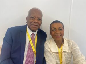 Adjoa Andoh Instagram - @sathnamsanghera, Sir Trevor MacDonald & me - hanging out as part of the ITV Coronation commentary team.. how the world turns.. #coronation