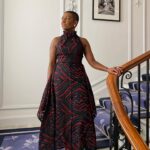 Adjoa Andoh Instagram - Thrilled to be a part of the announcement of the May 4th arrival of Queen Charlotte: A Bridgerton Story, decked out in this suitably fabulous @roland_mouret creation😍 #queencharlotteabridgertonstory