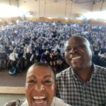 Adjoa Andoh Instagram - On tour for Season 3 of bridgerton in Jo’burg. Visited😍students of #MorrisIsaacson High School, Soweto, home of 1976 Soweto Student Protest, demanding right to study in their home language. Huge🙏🏾to wonderful children,Principal Sithelo Hlabangwane & staff💖 @bridgertonnetflix @shondaland