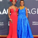 Adjoa Andoh Instagram - So delighted for our win at 2024 #NAACPImageAwards for Outstanding Drama Series Queen Charlotte: A Bridgerton Story Thx to Shonda Rhimes for her brilliance & all wonderful team @shondaland @netflix. Fab to attend with amazing @goldarosheuvel & stunning @arsemathomas Huge Thx to designer maisonrabihkayrouz & @annahcstyle