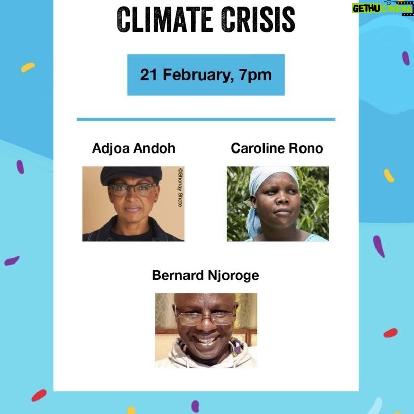 Adjoa Andoh Instagram - I’m hosting an online film screening at @FairtradeUK’s Choose The World You Want festival! Join me to hear from Caroline, a Fairtrade farmer fighting the climate crisis. Sign up now via the link in @FairtradeUK’s bio! Together we can choose the world we want. 🌍💚 #FairtradeFortnight #ChooseTheWorldYouWant
