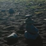 Ado Instagram – 富士山が浮かんでいたね  石はどなたかが積み上げていた