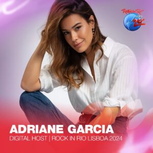 Adriane Garcia Instagram - Adriane Garcia | Digital Host @rockinriolisboa. 🤟🏻🎤🤟🏻

#RockinRioLisboa20Anos