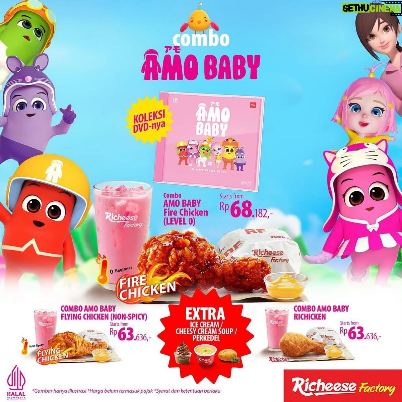 Aelke Mariska - 3 Likes - Ngomong ngomong ini mah..
@lilyamobaby udah Launching DVD nya 3 minggu lalu.. horee..
Combo meal DVD nya bisa langsung dibeli di @richeese_factory lagi free ice cream!😁🩷
Siapa yang udah beli?✋🏻
Kalau belum cus langsung beli ya temen temen!
#lilyamobaby