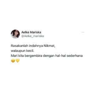 Aelke Mariska Instagram - Banyak hal hal kecil yang perlu disyukuri setiap harinya..
Liat senyum kamu misalnya.. 🤪

Besok nyoblosss! Pili syapaaa

#letsbehappytogether 
#aelkereminder