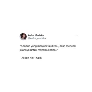 Aelke Mariska Instagram - Katanya, takdir itu milik Allah..
Tapi usaha dan doa, milik kita.

Bener begitu?

#takdir 
#aelkereminder