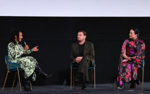 Afua Hirsch Instagram - #KillersOfTheFlowerMoon
A necessary film
And conversation 
about the importance of embracing the most painful history
And telling the truth 
I have a lot of love for the incredibly talented team who made it 
Including the many Osage participants, Chief Standing Bear, who I had the privilege of interviewing for @britishvogue 
And loved being reunited here with 
@leonardodicaprio 
@lilygladstone 

hosting an event for @appletv @bafta 

Wearing @me_andem 
Styled by @melwilkinson1