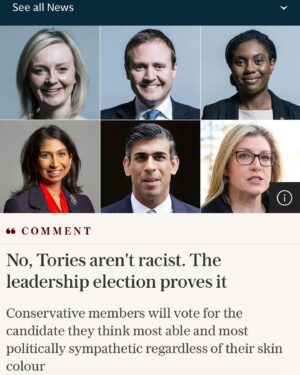 Afua Hirsch Instagram - More evidence of how totally “not racist” the British Conservative Party is 
👀

#ProtectDianeAbbott
#knowyourhistory
#ToxicTories
