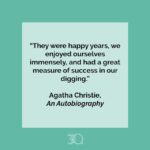 Agatha Christie Instagram – ⛏️ Christie and her husband spent much of the 1930s on archaeological digs, excavating treasures which the author thoroughly enjoyed.
#AgathaChristie #MaxMallowan #Archaeology #AnAutobiography #Quote #BookQuotes
