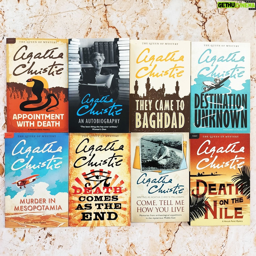 Agatha Christie Instagram - ⛏️ Several of Christie's stories are inspired by her time on archaeological digs, many of which she embarked on during the 1930s. How many have you read? Explore the full collection (link in bio) #AgathaChristie #Archaeology #ReadingList #QueenOfCrime #MaxMallowan
