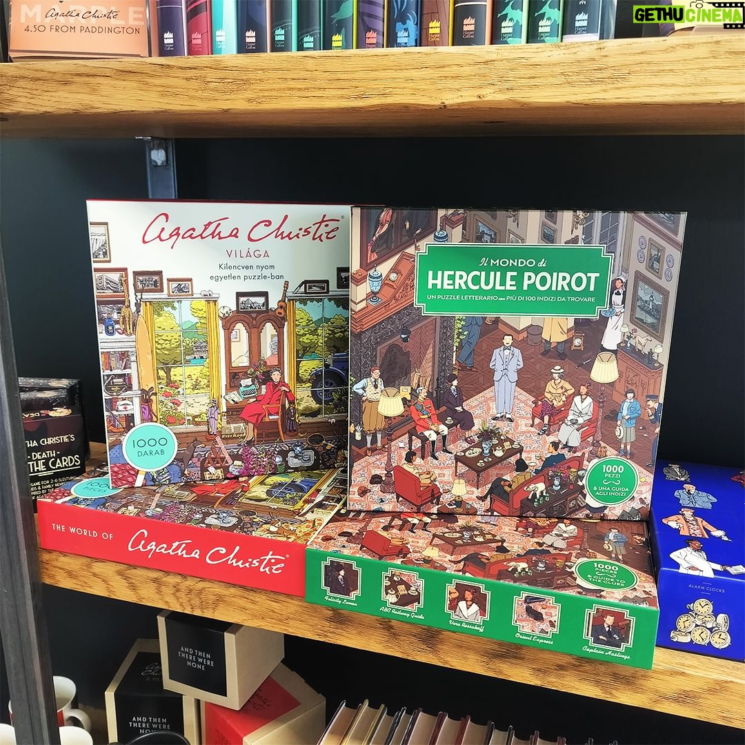 Agatha Christie Instagram - 🤩 It's so exciting seeing the Agatha Christie puzzles translated into international languages! Here we have the Hungarian edition of The World of Agatha Christie and the Italian edition of The World of Hercule Poirot. Have you tried either of these? #AgathaChristie #TheWorldOfAgathaChristie #TheWorldofHerculePoirot #Jigsaw #Puzzle #PuzzlersOfInstagram #TranslationTuesday