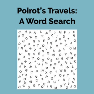 Agatha Christie Instagram - 🔎 Hidden in the word search are 14 destinations that Poirot has travelled to. Can you find them all? Play now (link in bio) 

#AgathaChristie #WordSearch #HerculePoirot #Poirot #Travel #Adventure