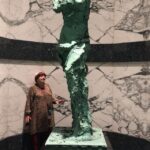 Agnès Varda Instagram – The lobby of our American distributor Charles Cohen for our film  FACES PLACES ( Visages Villages ) a sculpture of Jim Dine @galerietemplon @cohenmediagroup @jr @rosalievarda @valerieduponchelle @artforum @blouin_artinfo